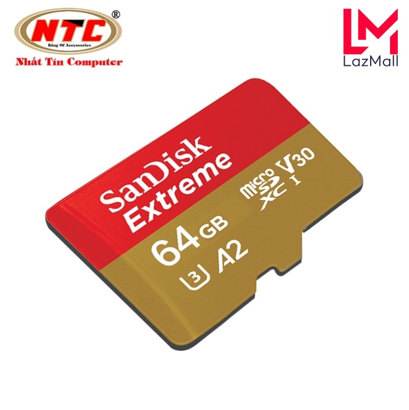 Thẻ Nhớ MicroSDXC SanDisk Extreme 64GB V30 U3 4K A2 R160MB/s W60MB/s - No Adapter (Vàng) - Nhat Tin Authorised Store