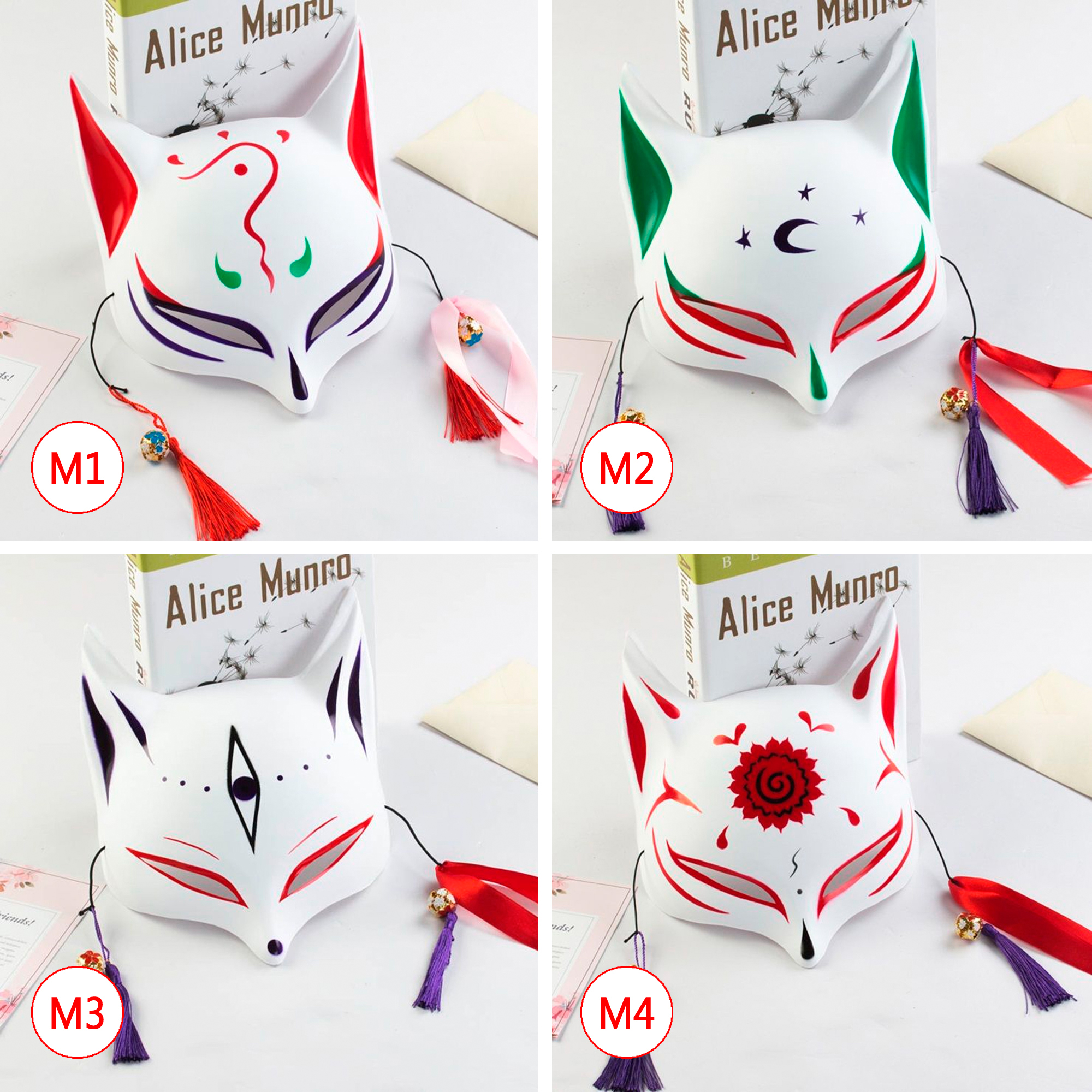 [10 mẫu] Mặt nạ cáo Kitsune cosplay - Kiểu 1