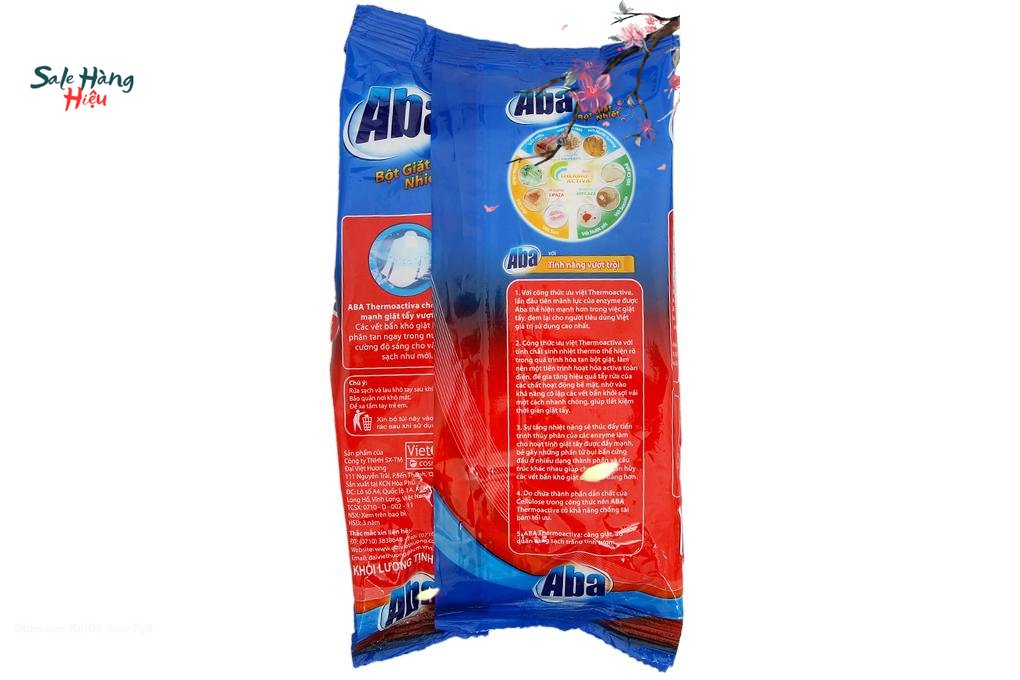[HCM] Bột giặt nhiệt Aba Sạch tinh tươm 3kg