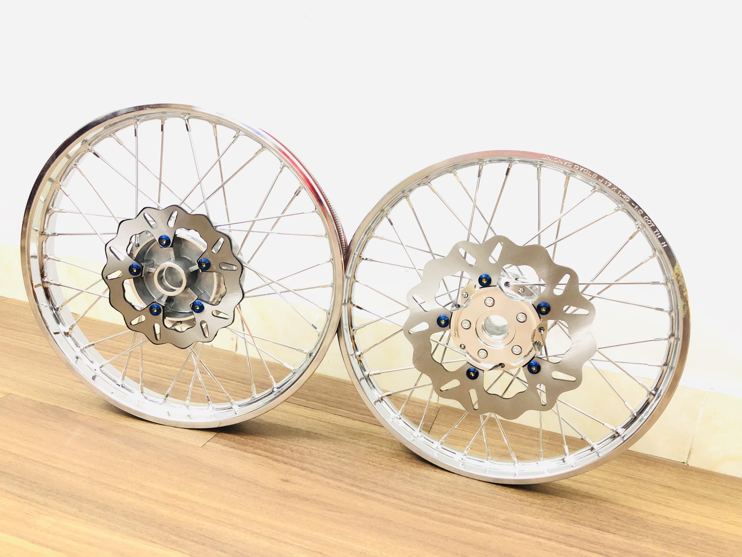 Bộ bánh căm xe máy CROM  1.4 /1.4 dùng cho REIDER/ SATRIA/ WINNER / WINNER X / EXCITER 135_150 các đời, Có nhiều dòng xe cho bạn chọn lựa