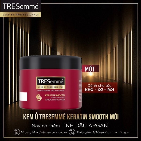Kem Ủ Tóc Tresemme Keratin Smooth 500G Nuôi Dưỡng Tóc Chuyên Sâu Phục Hồi Hư Tổn Giúp Tóc Vào Nếp Mượt Mà Đẹp Chuẩn Salon