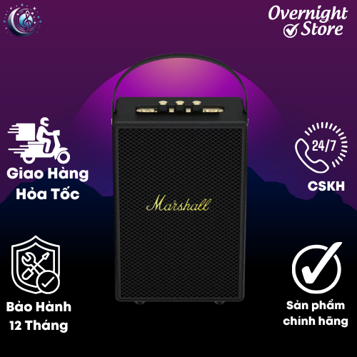Loa Bluetooth Marshall Tufton M16 Cao Cấp Công Suất 80W, Thiết Kế Cực Đẹp, Âm Thanh Cực Hay