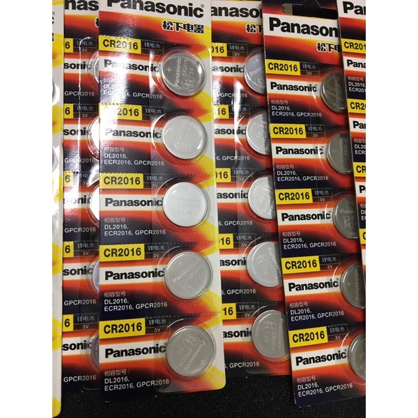 Vỉ 5 pin CR2016 Panasonic 3v