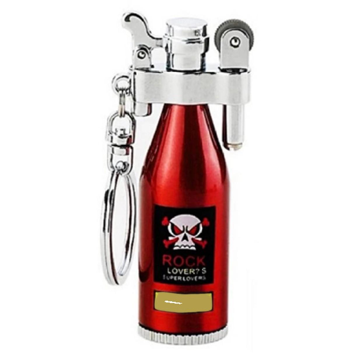 Hộp Quẹt, Bật lửa xăng đá Jobon hình chai dùng xăng bấc đá Zippo (Xanh Lam)