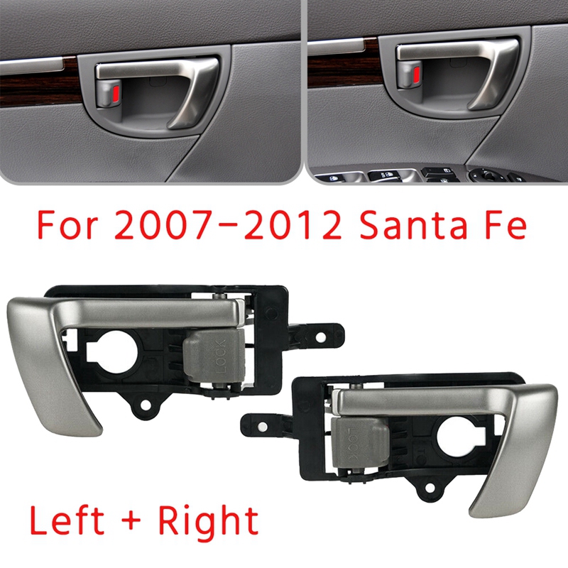 Left +Right Side Interior Inner Door Handle for 20072012 Hyundai Santa