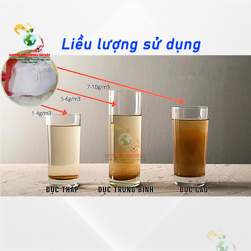 PAC 30% PAC trợ lắng, lắng cặn, lắng lơ lửng làm trong nước hồ bơi, nước ao hồ kênh rạch, PAC trắng Ấn Độ