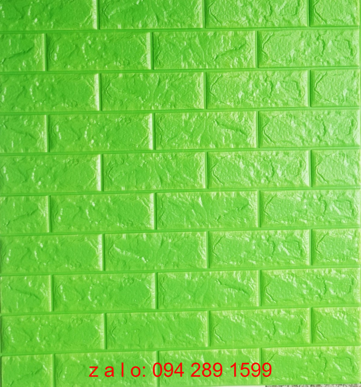 10 tấm xốp dán tường màu xanh lá giả gạch 3D dán tường, mua tấm miếng xốp giả gạch ốp dán tường bán giá rẻ sỉ