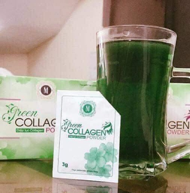Diệp Lục Co.lla.gen (hộp 30 gói) mẫu mới