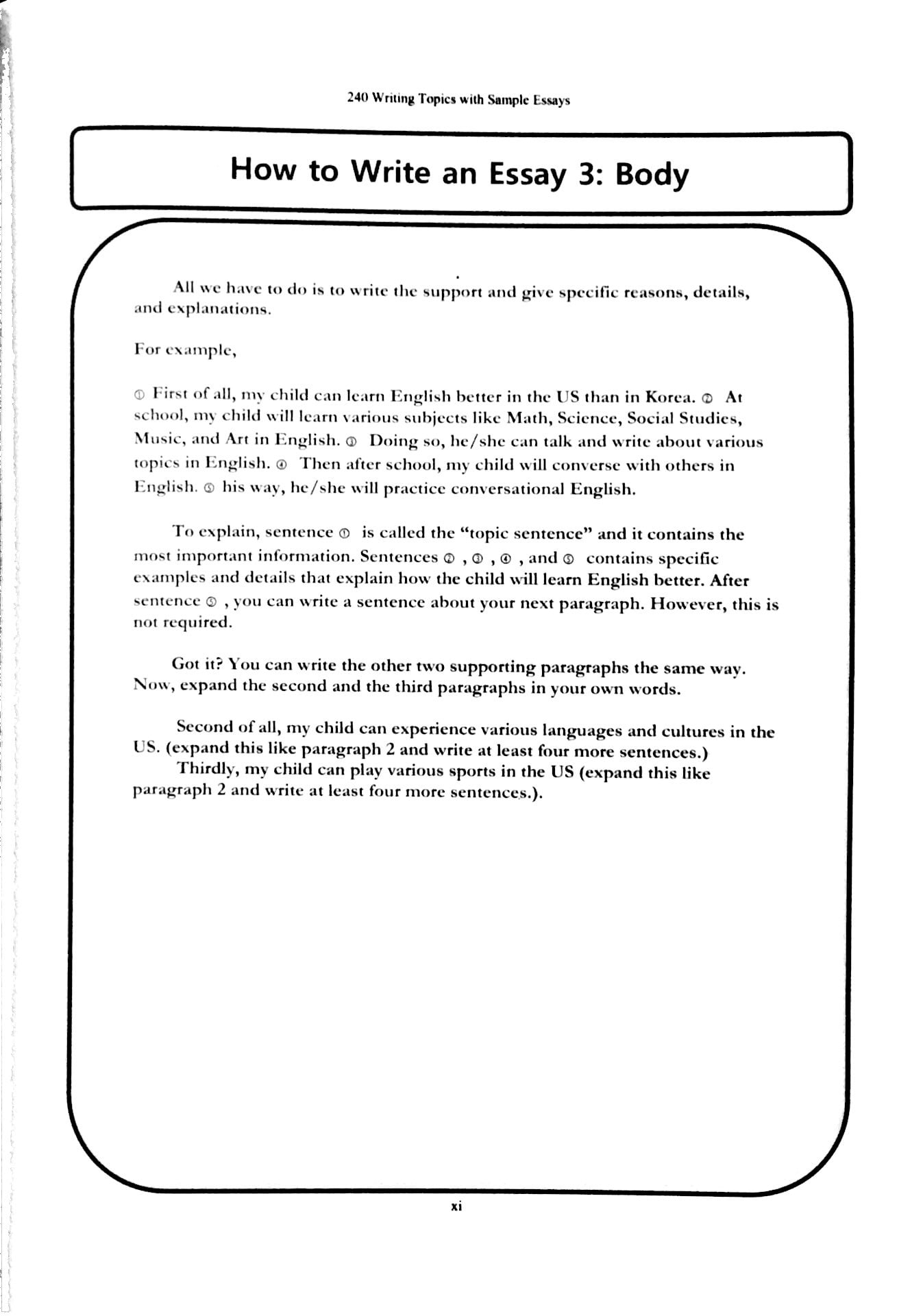 Fahasa - Like Test Prep 240 Writing Topics With Sample Essays - Vol. 2 (Topics 121 - 240)