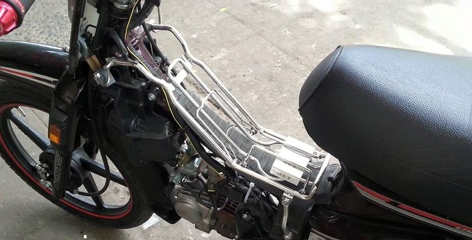 [HCM]Baga xe máy Dream 10 ly Inox