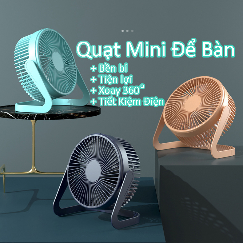 Quạt để bàn, quạt mini tiện lợi nguồn điện cổng usb siêu rẻ Q3