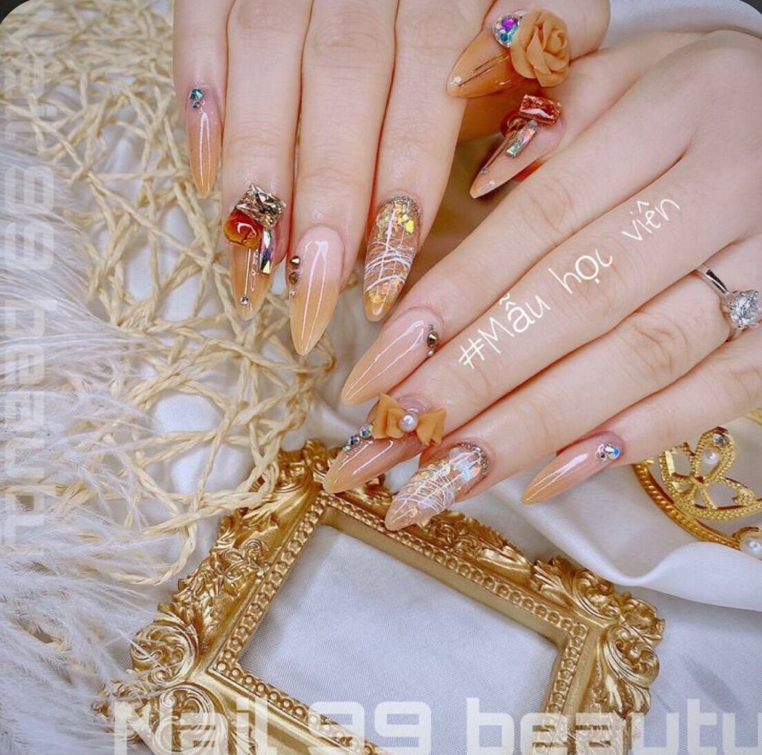Móng tay giả - bộ 24 móng - nail thiết kế