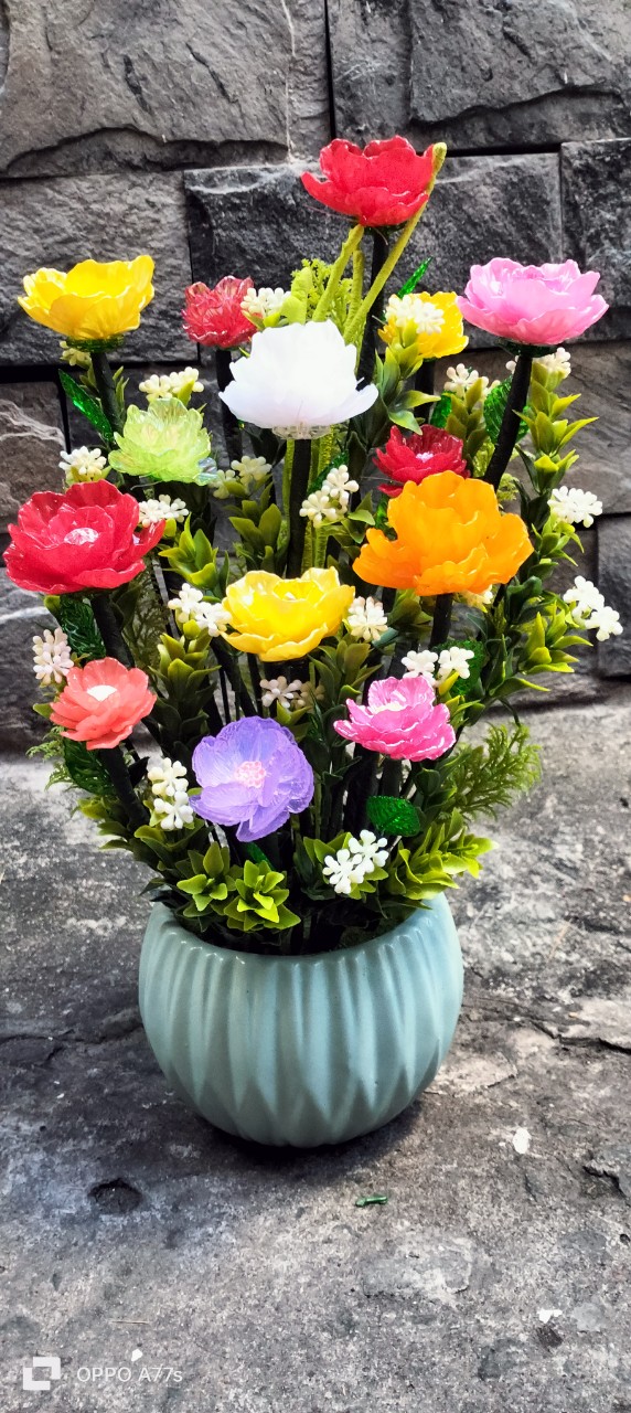 Chậu hoa hồng pha lê (38cm)