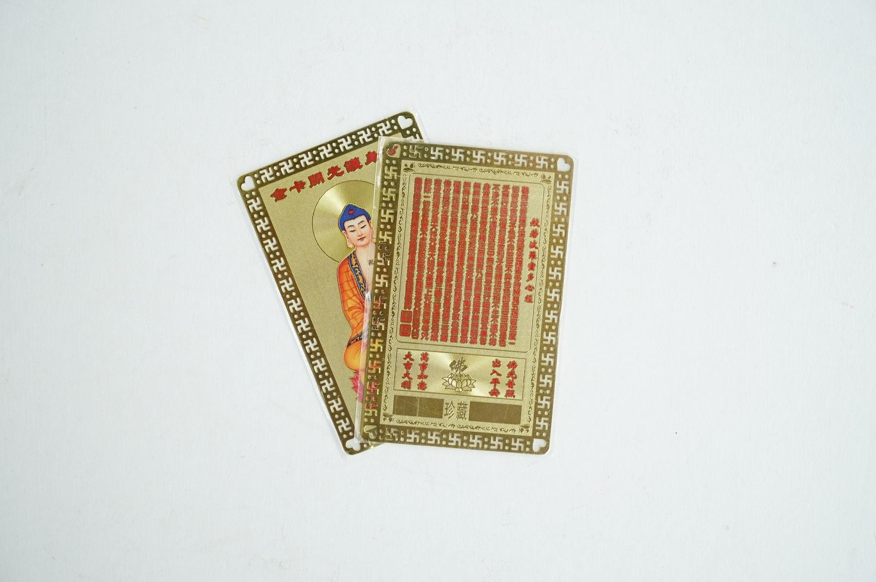 Kim bài Phật A Di Đà bình an sức khỏe