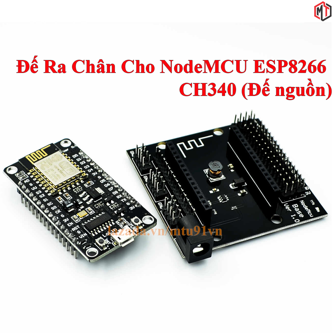 Đế ra chân cho mạch node mcu esp8266 ch340