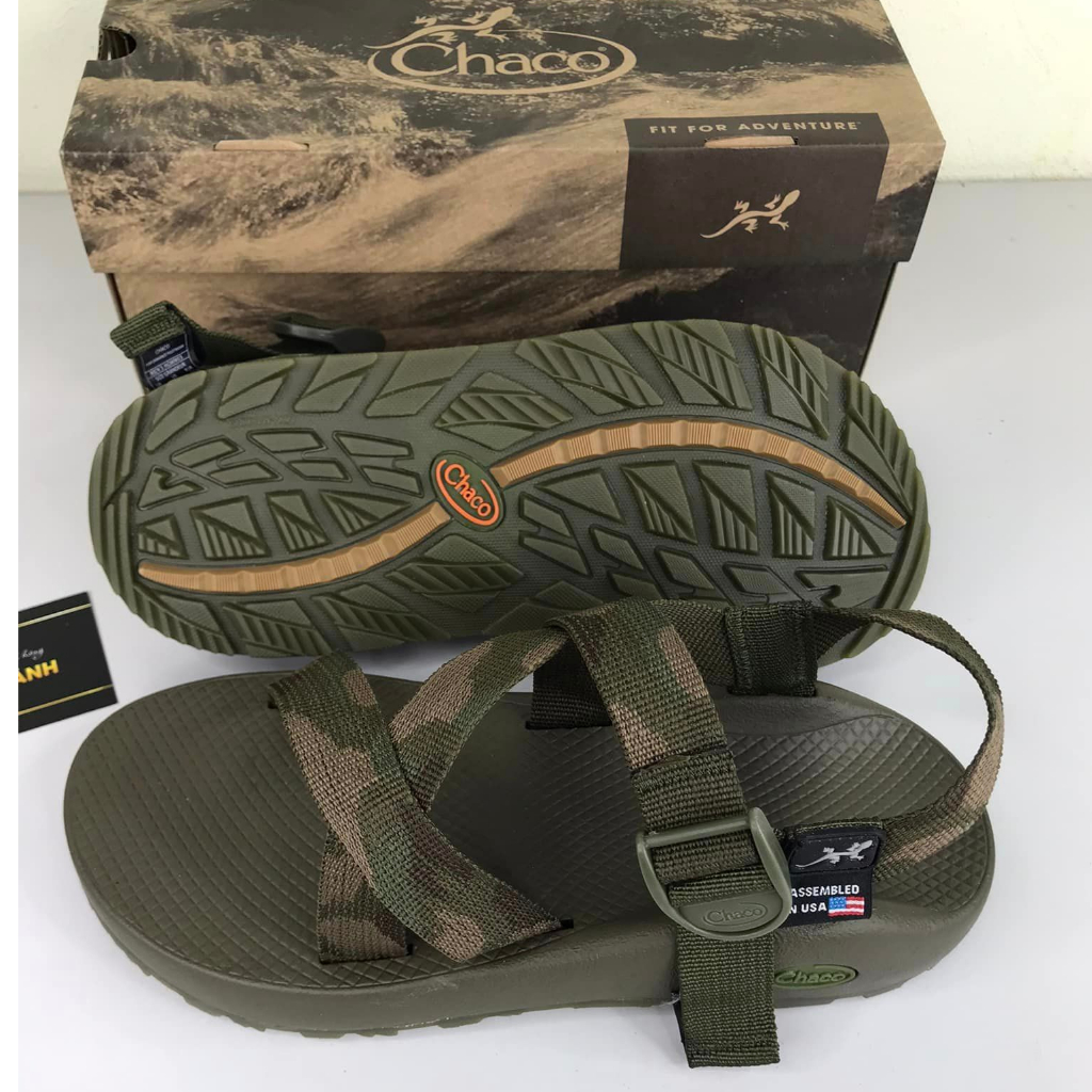Giày sandal chaco mã rằn ri đế thơm hương quế, dép chaco cao cấp full box