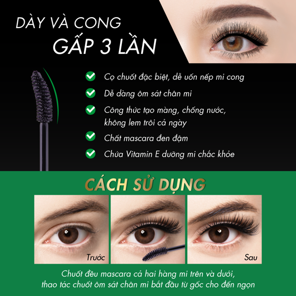 Mascara Browit Lift & Lock Mascara 6G - Sexy Black