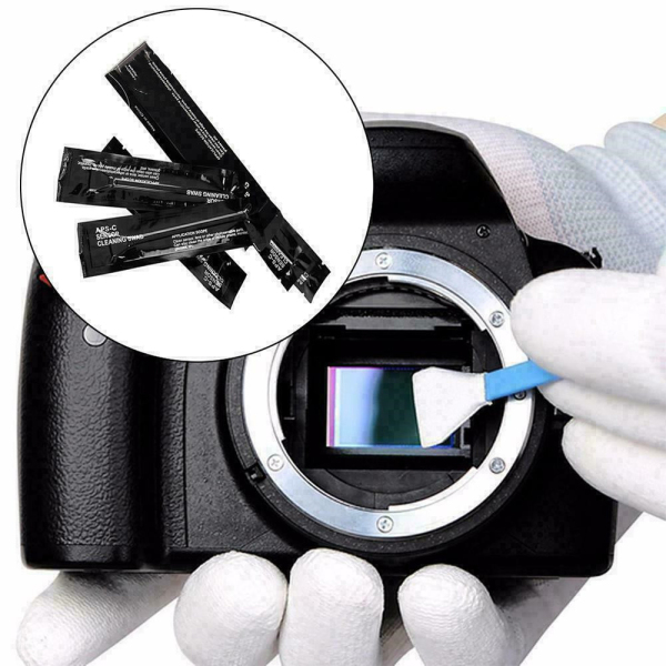 ROBENOIR Dụng cụ làm sạch DSLR Cảm biến CCD Cảm biến APS-C Máy ảnh kỹ thuật số Cảm biến CMOS Khung đầy đủ Tăm bông sạch hơn Bộ vệ sinh máy ảnh Gạc làm sạch cảm biến Bàn chải làm sạch ống kính
