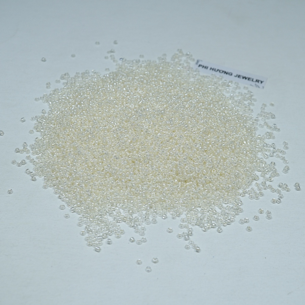 100gr hạt cườm tấm 2mm nhiều màu đính kết quần áo