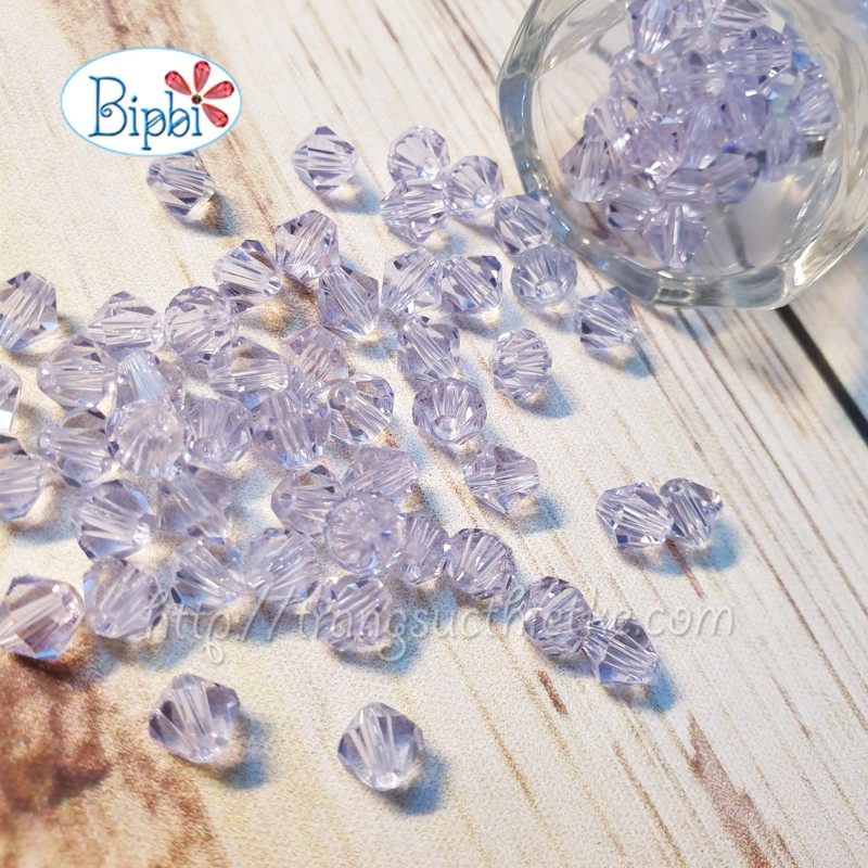 Pha lê Tiệp 6mm tím violet (20v)