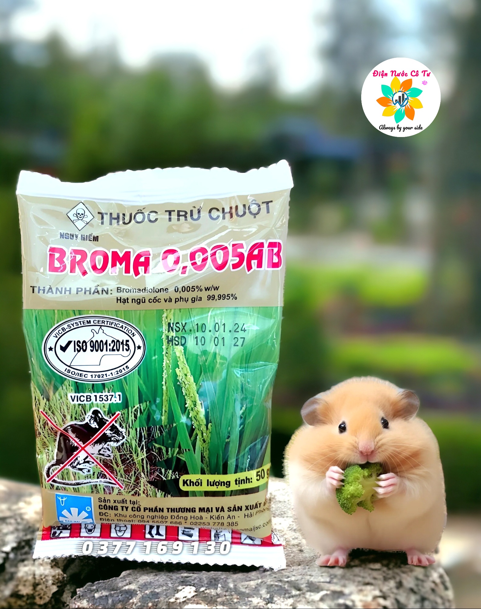 (Hàng Loại 1) Thuốc diệt chuột Lúa diệt chuột Broma cam kết chuột mất tích sau 2 3 ngày