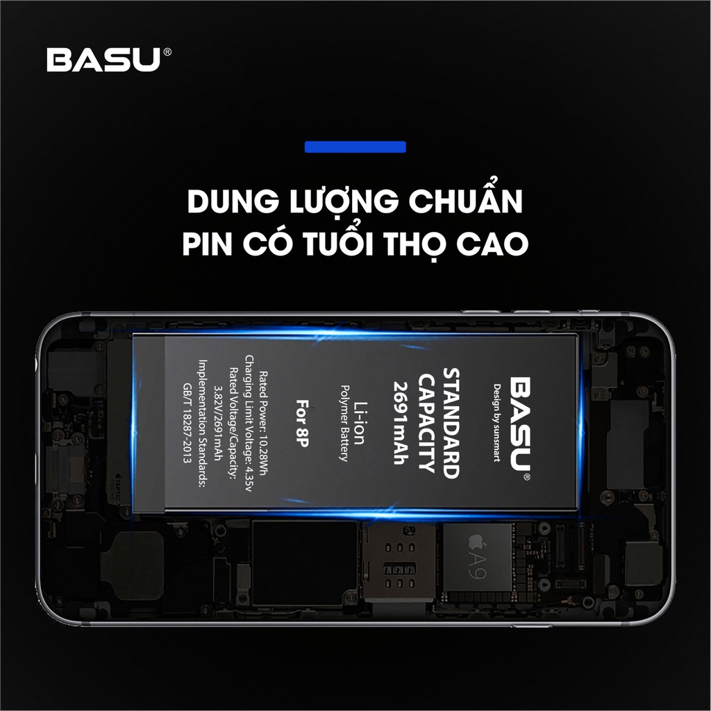 Pin IP BASU  Pin IP 5, 5s, 6, 6s, 7, 8, 6 plus, 6s plus, 7 plus, 8 plus