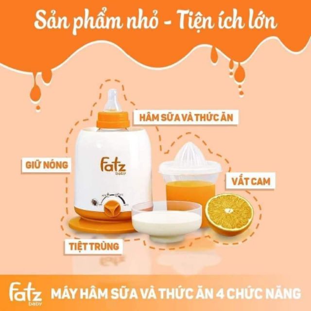 Máy hâm sữa 4 chức năng Fatzbaby
