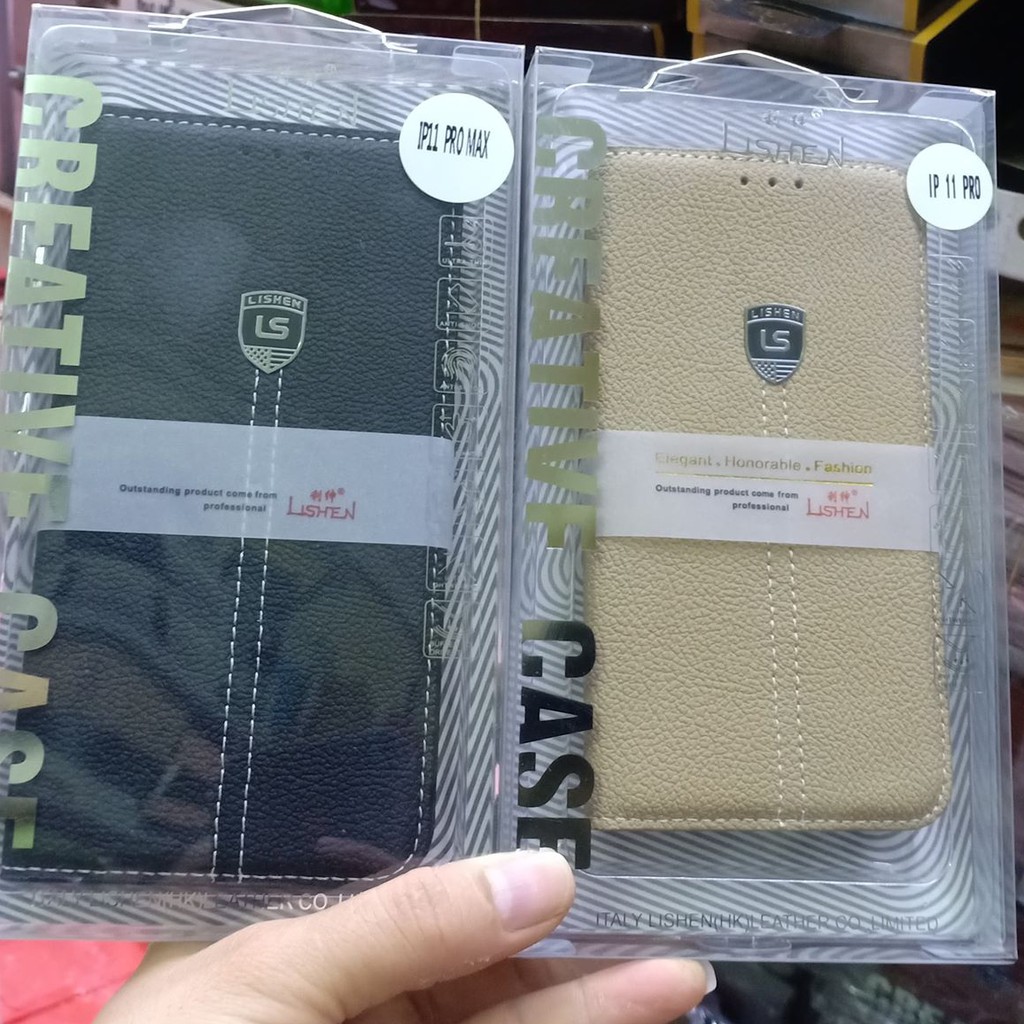 [HCM]Bao da Lishen cho IPhone XS Max/ Ip 11 pro / 11 pro max( chất liệu da mềm)