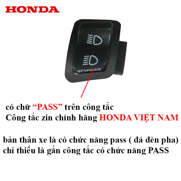 Công tắc Passing SH, Đá đèn pha xe AirBlade,Vision,Lead Honda Winner