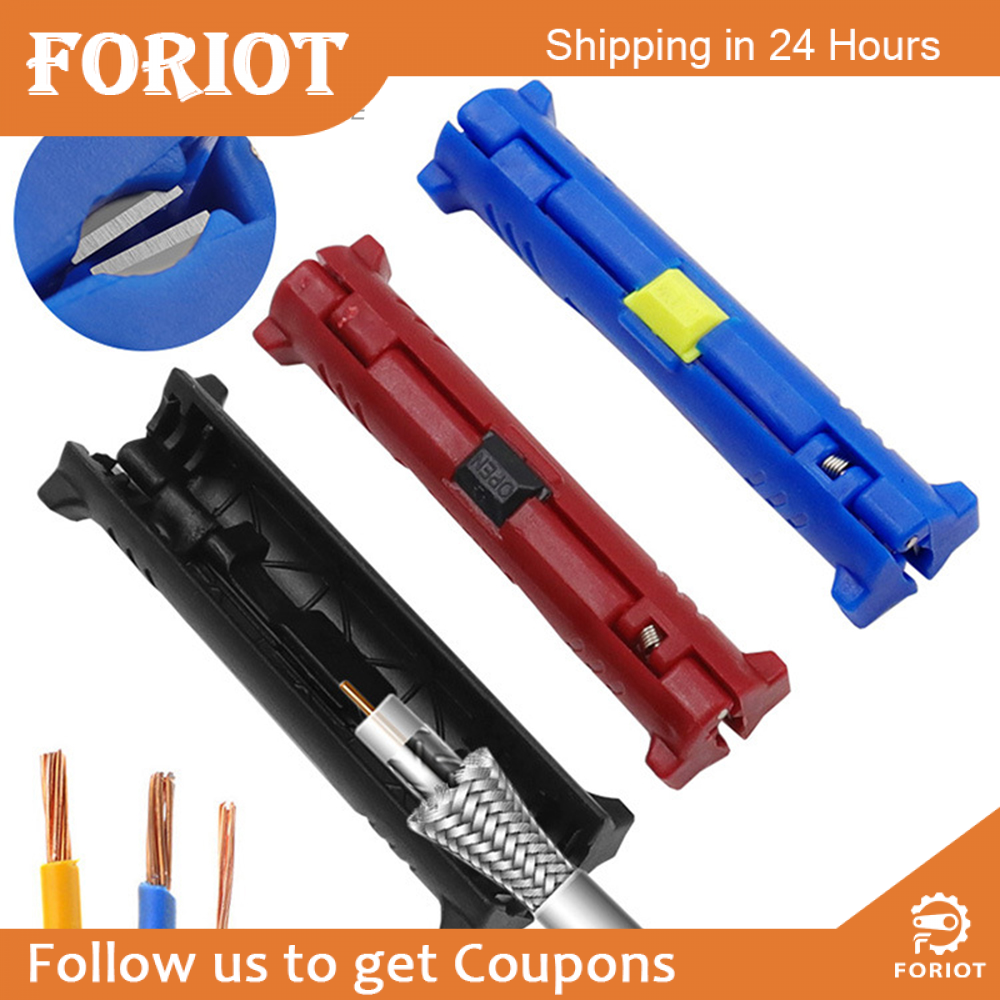 Foriot Multi-function Electric Wire Stripper Pen Rotary Coaxial Wire Cable Pen Cutter Stripping Machine Pliers Tool for Cable Puller