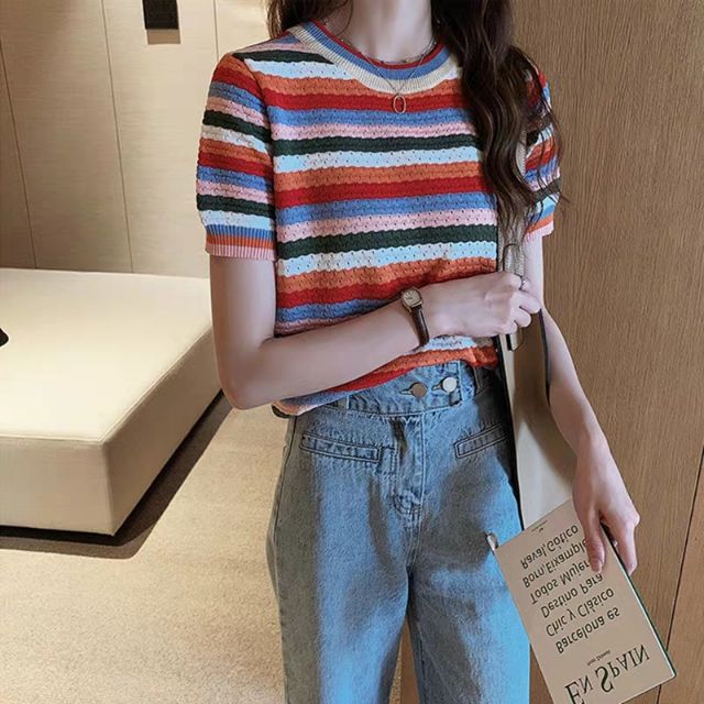 Áo len lỗ mongtoghi mỏng