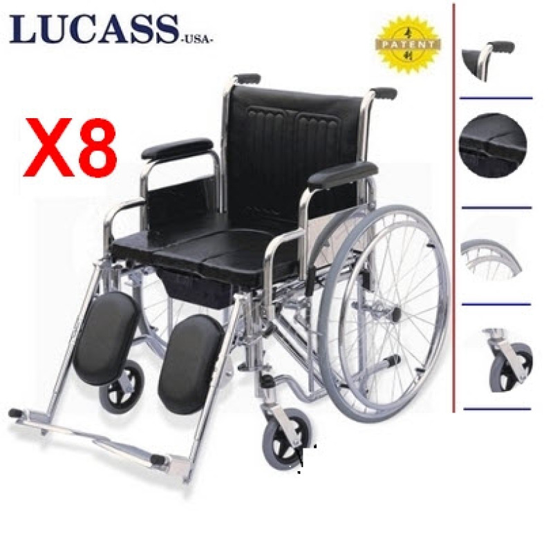 Xe lăn có bô vệ sinh Lucass X8 - HÀNG CHÍNH HÃNG