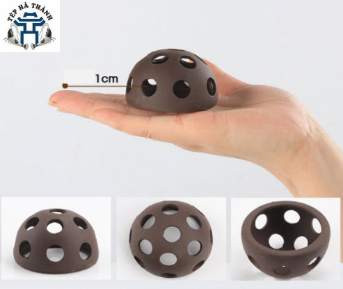 [Hoàn Tiền 10%] Đồ Chơi Bán Cầu Lỗ Cho Tép Cảnh Bằng Gốm - Trang Trí Hồ Tép Cảnh