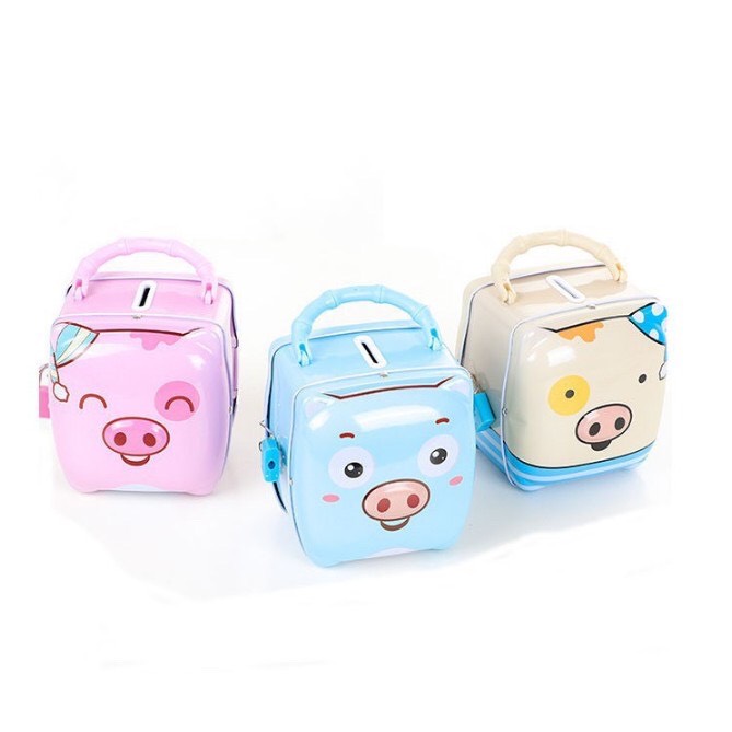 Két sắt mini hình con lợn ngộ nghĩnh dành cho bé