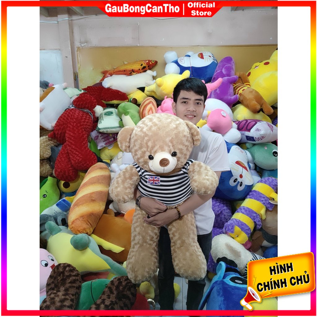 Gấu Teddy Khổ 1M Cao 80cm - Gấu Bông Cao Cấp Đẹp Rẻ Chất Lượng