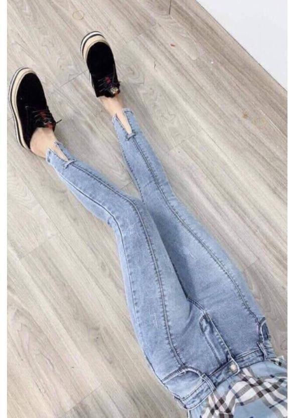 quần jean nữ xẻ giữa lưng cao xịn 1262