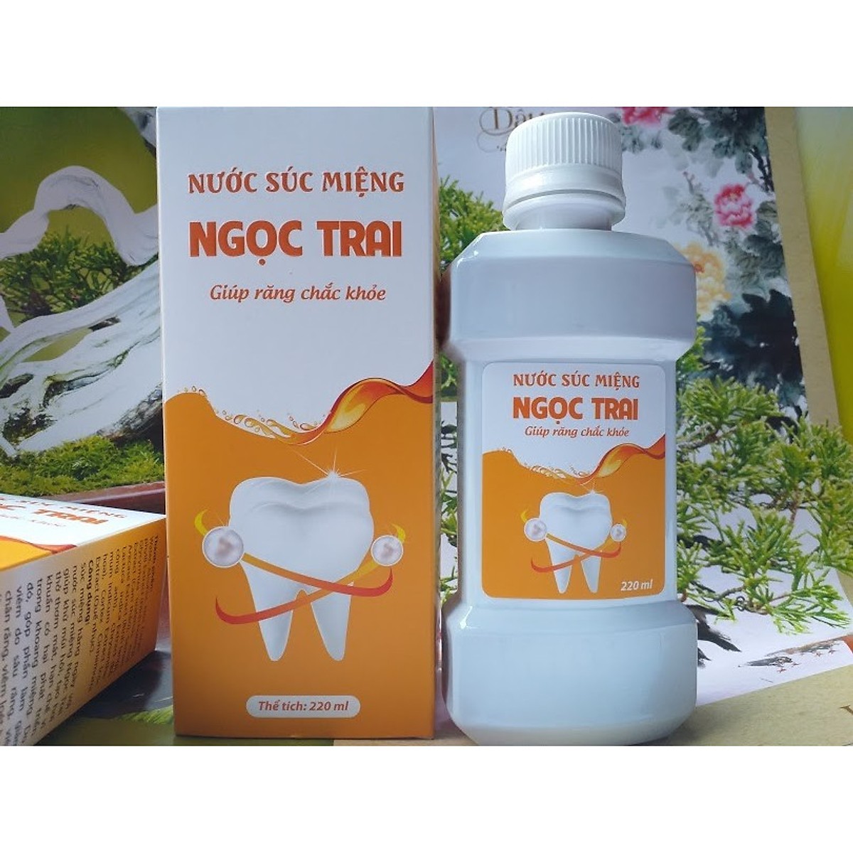 [COMBO 3 CHAI] NƯỚC SÚC MIỆNG NGỌC TRAI- GIÚP RĂNG CHẮC KHỎE