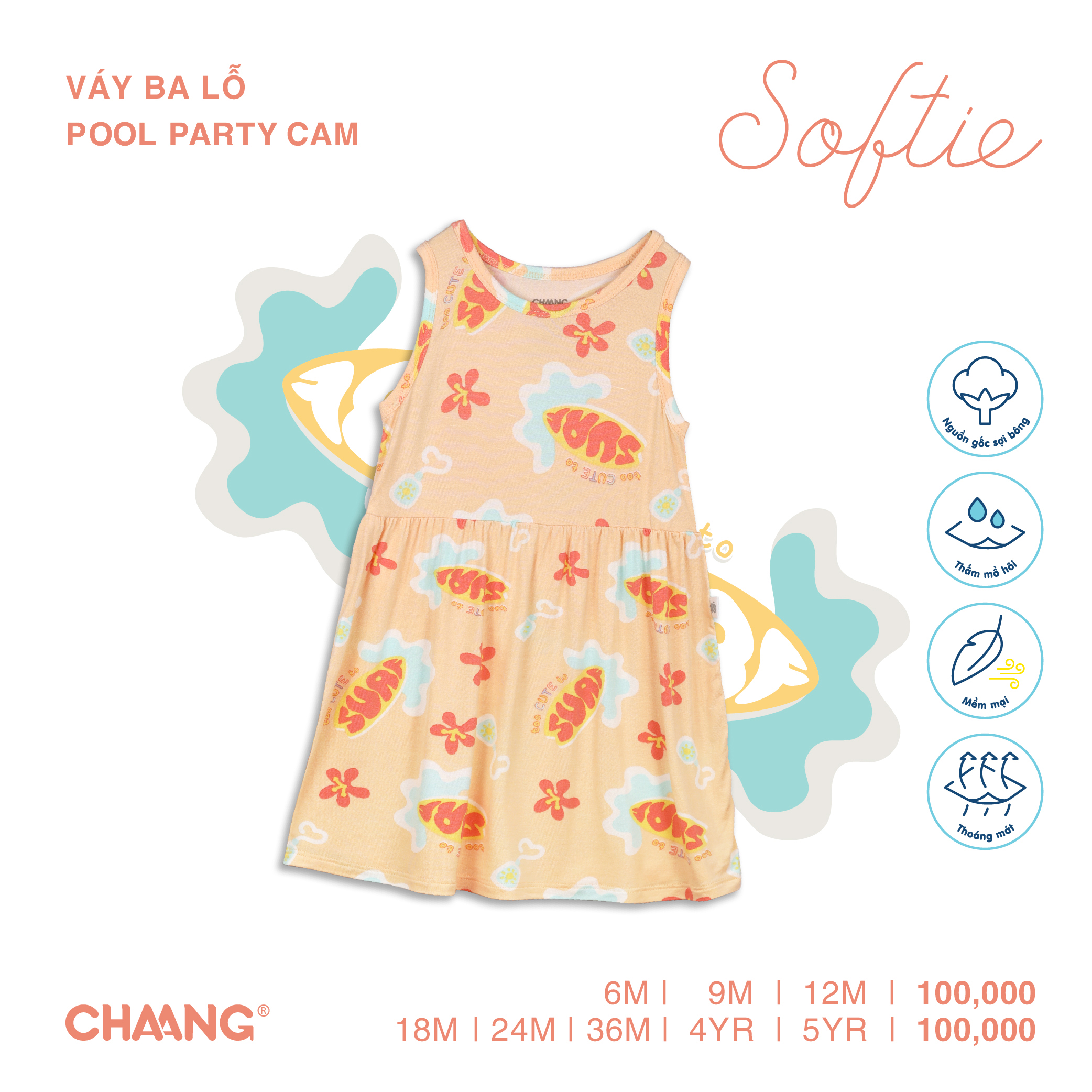 [CHAANG] Váy ba lỗ Pool Party Chaang