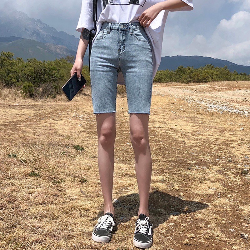 [HCM]Quần jeans ngố trơn