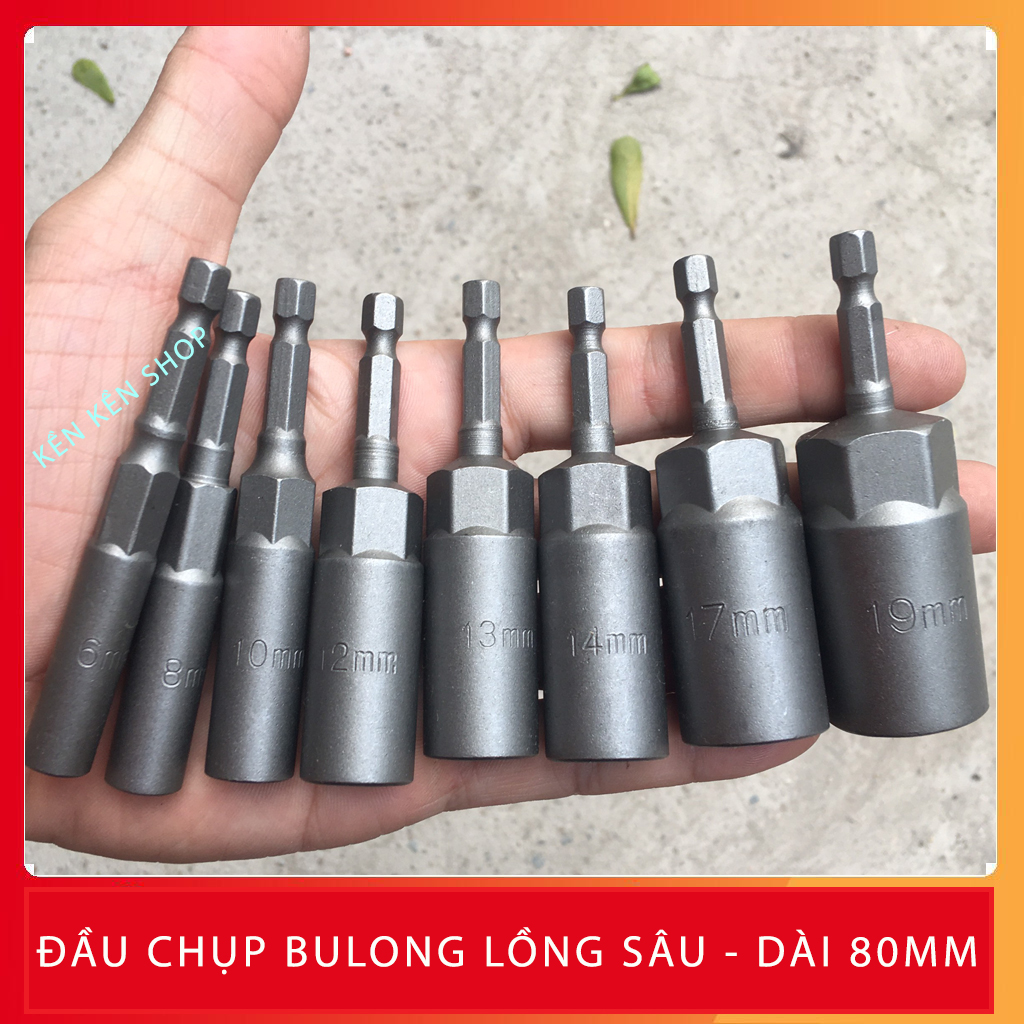 [1 Cái]Đầu Bắn Bulong - Đầu Tuýp Loại 1/4"