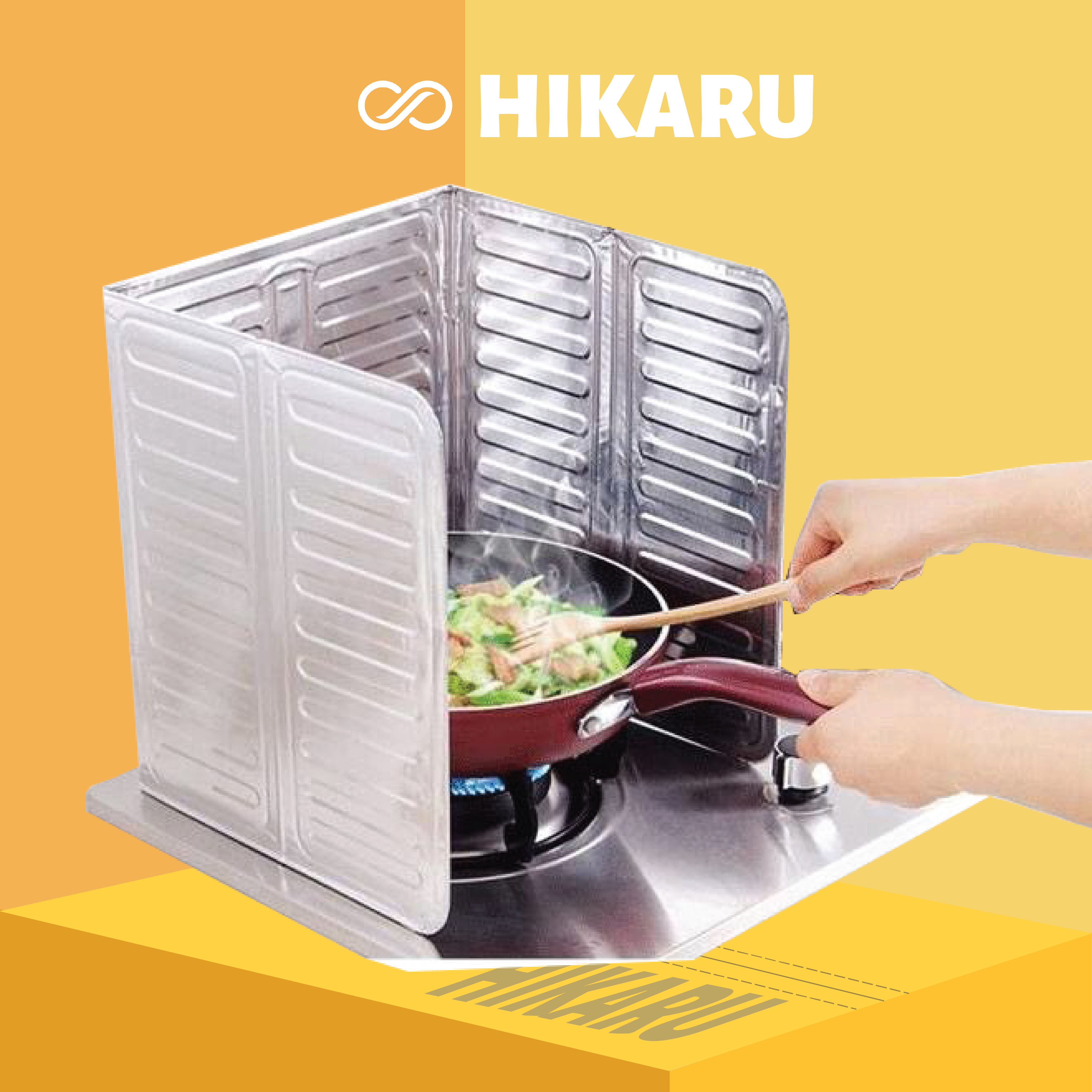Tấm bạc chắn gió dầu mỡ bếp gas hikaru_hk-pb-019
