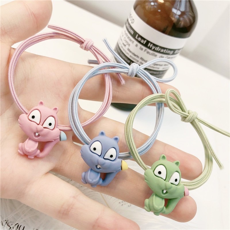 [HCM](set 5 sợi )Chun buộc tóc/Cột tóc hình sóc cute CT02V