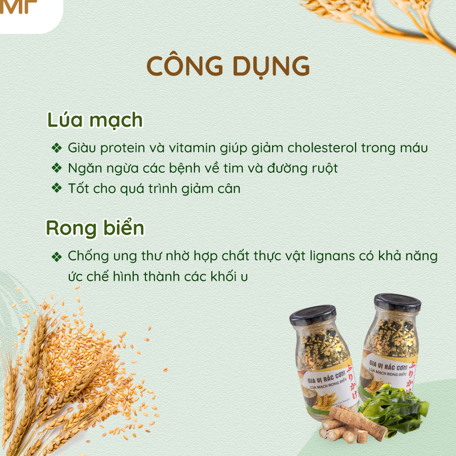 Gia vị rắc cơm lúa mạch rong biển (100gr)