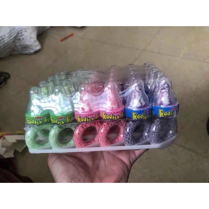 Khay 30 chiếc kẹo mút bình ti kèm cốm