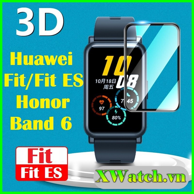 Miếng Dán 3D Full màn hình bảo vệ mặt đồng hồ Huawei Watch Fit ES / Honor Band 6 / Huawei band 6