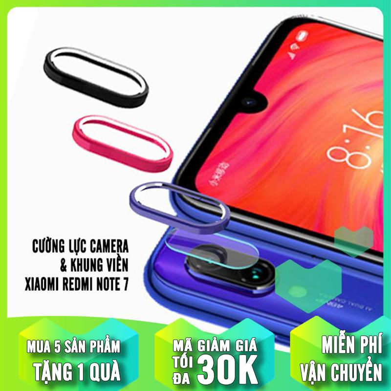[3 MÀU] Bộ bảo vệ Camera cho Xiaomi Redmi Note 7 / Note 7 Pro Cường Lực CAMERA + Khung viền Nhôm CAMERA