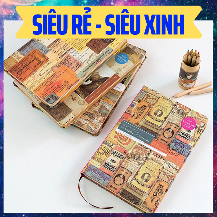 Sổ tay ghi chép phong cách vintage