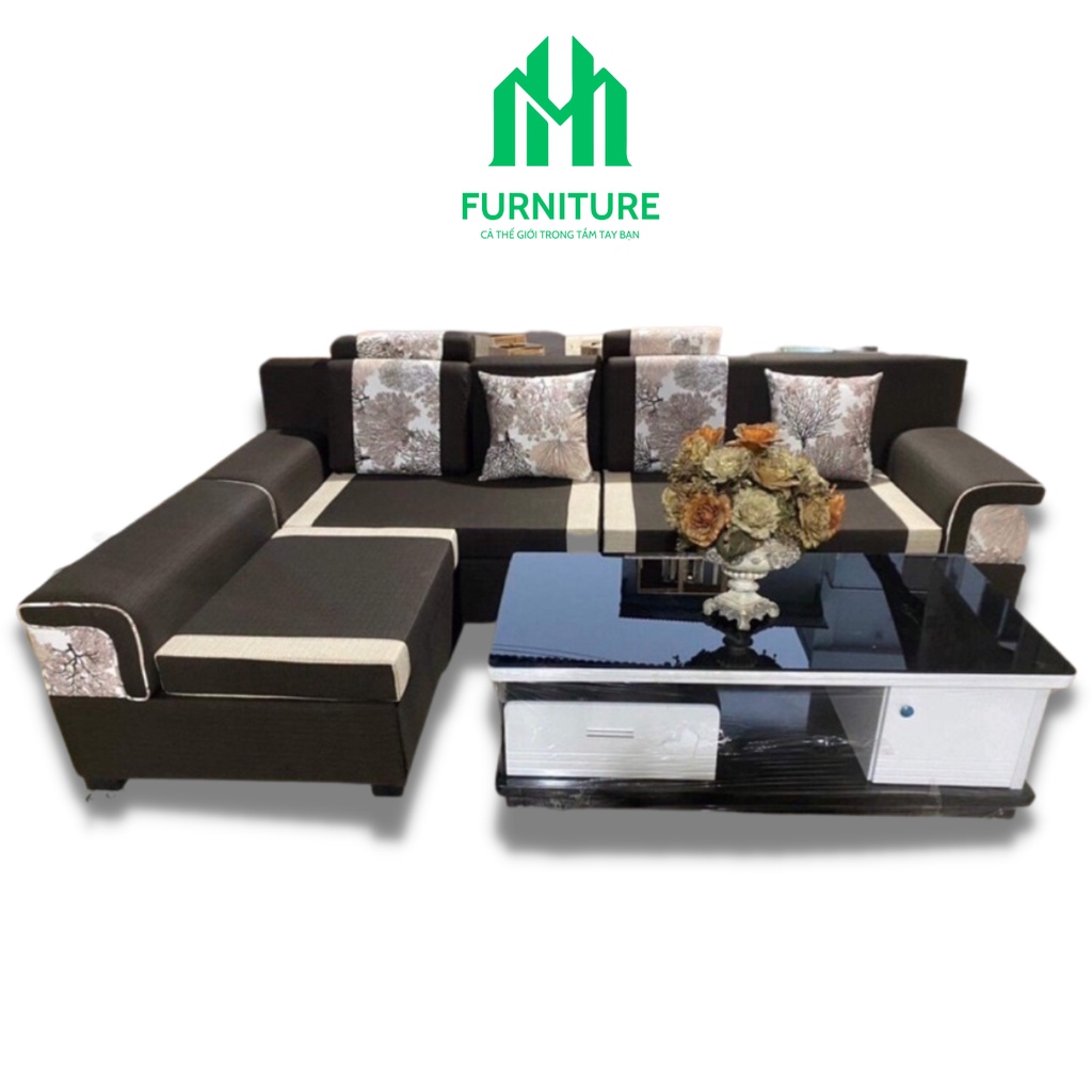 Sofa cao cấp MINHUY , Sofa  đa năng chân kim loại bảo hành 1 năm - Nội Thất MinHuy