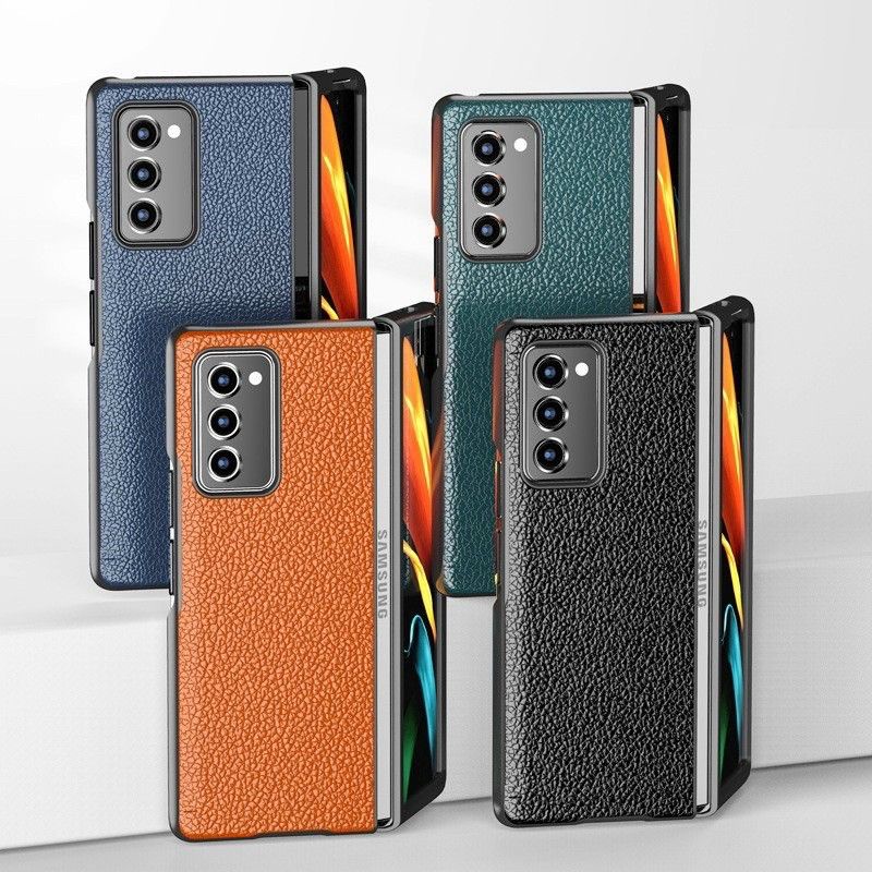 Ốp lưng likgus da cho samsung galaxy z fold 2, 5g vân da