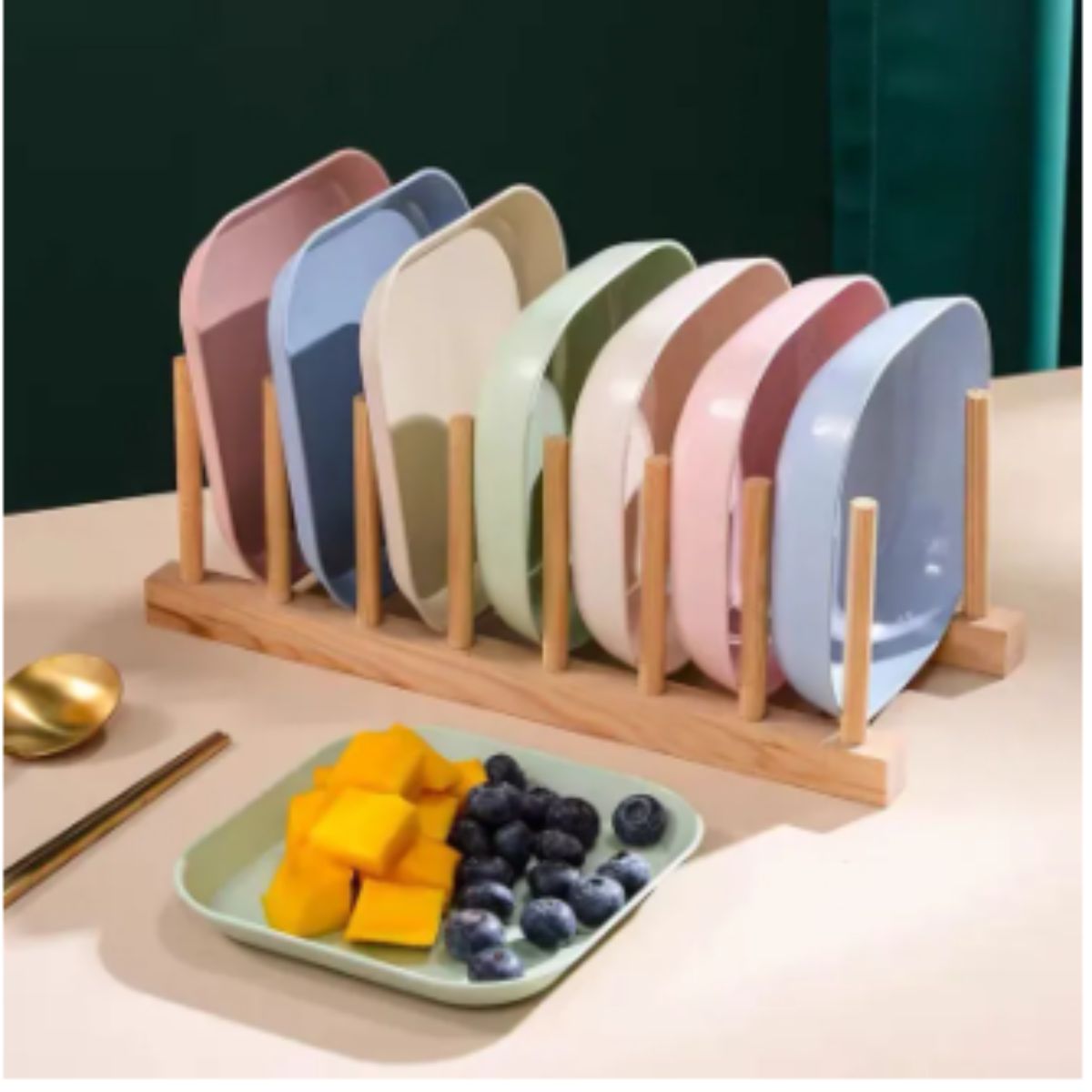 Set 8 đĩa lúa mạch-Đĩa lúa mạch -Bộ 8 đĩa lúa mạch cao cấp